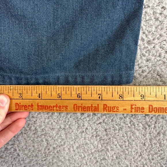 Patagonia Mens 34 Jeans Straight Blue Organic Cotton Hemp Blend Double-Knee EUC - Picture 7 of 8